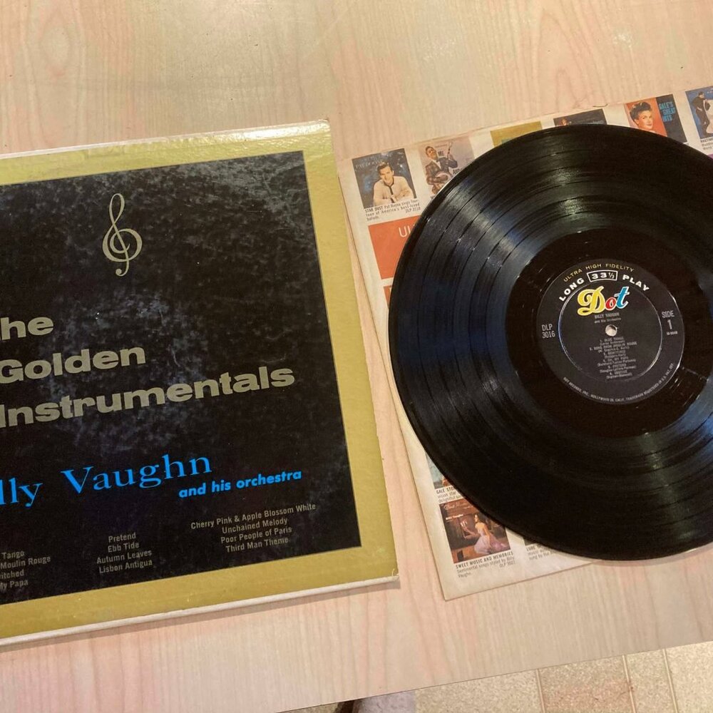 Billy Vaughn The Golden Instrumentals Vinyl LP (1959 Dot DLP 3016)